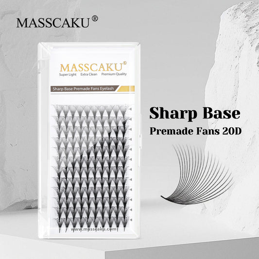 Sharp Base Premade Fans Eyelash 20D