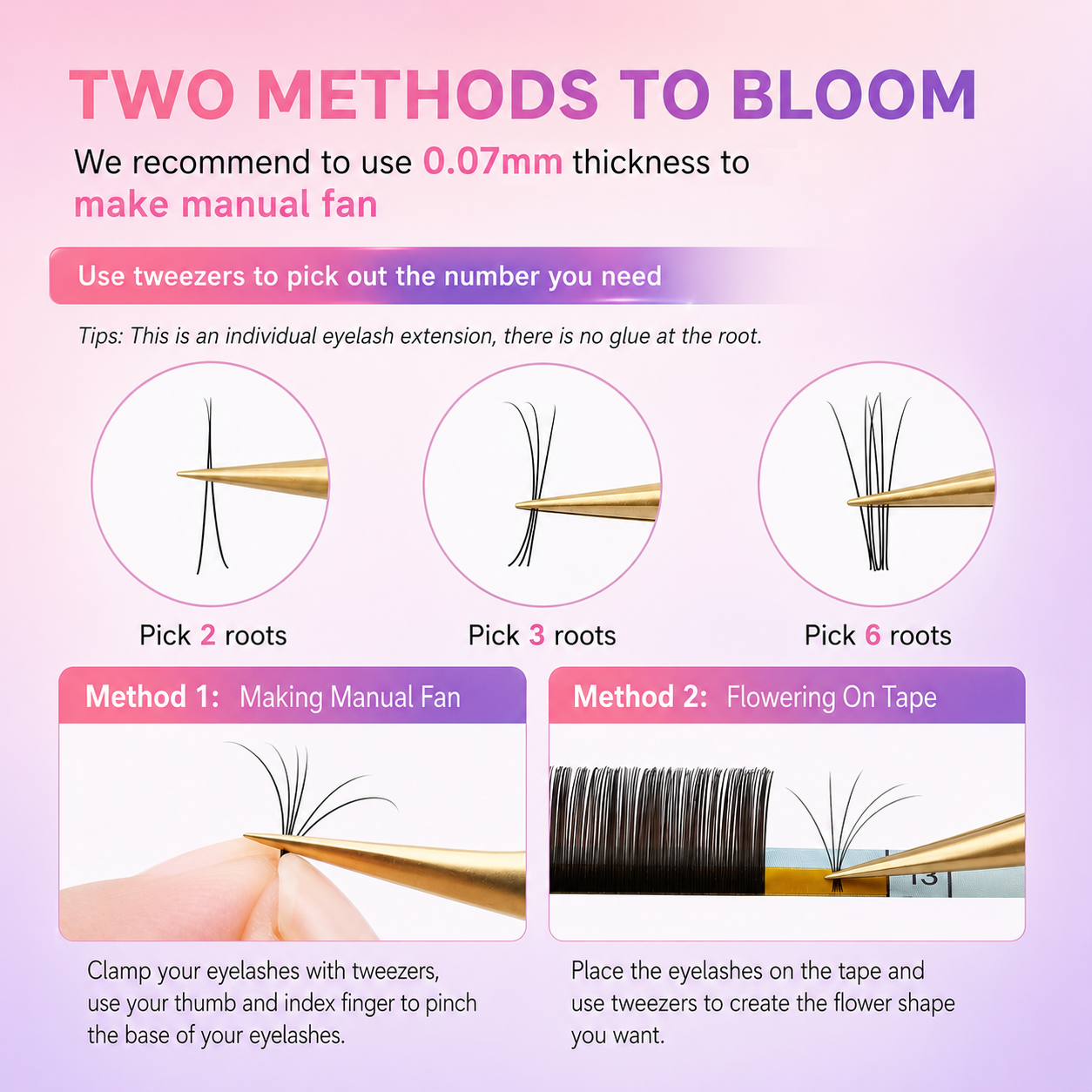 Colored Classic Volume Eyelash Extension