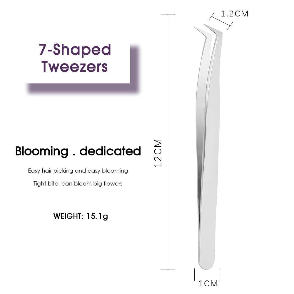 Chickbeak Shaped & 7 Shaped Eyelash Tweezers
