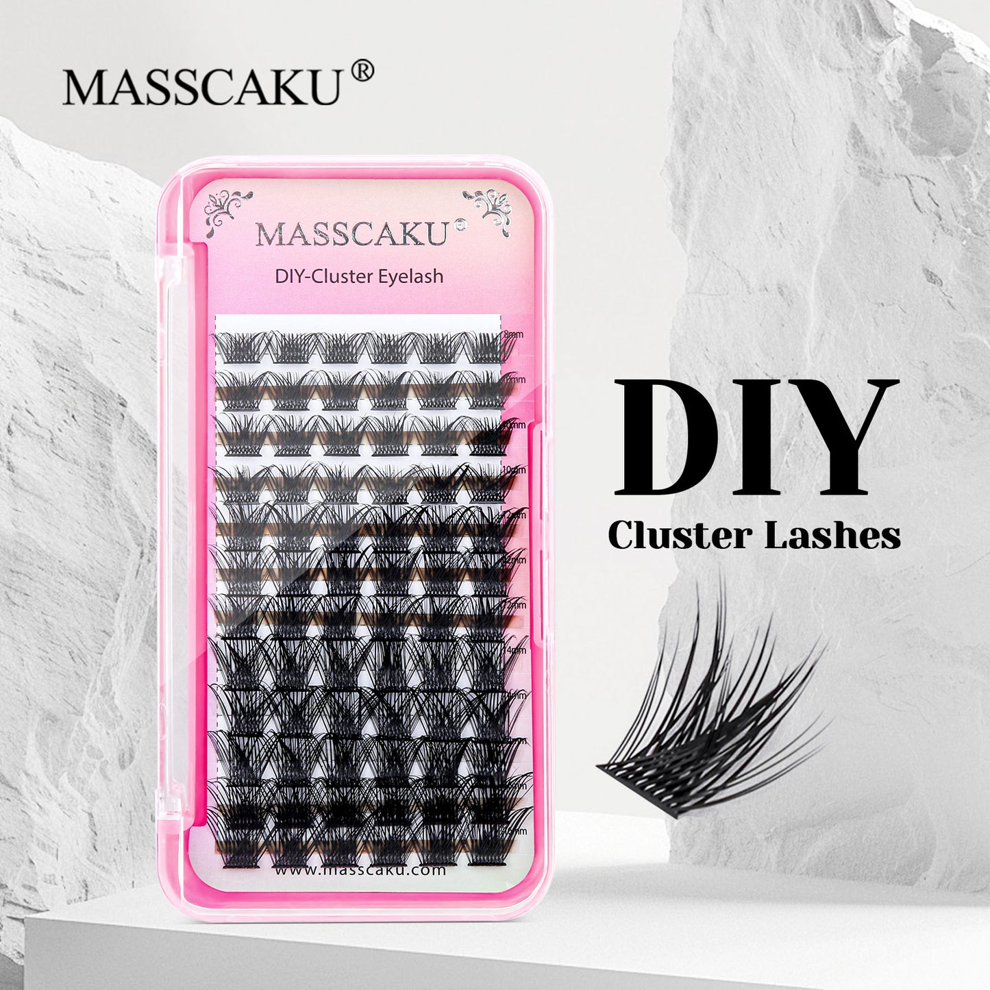 12 Small Lines DlY Clusters Lash Extention #31