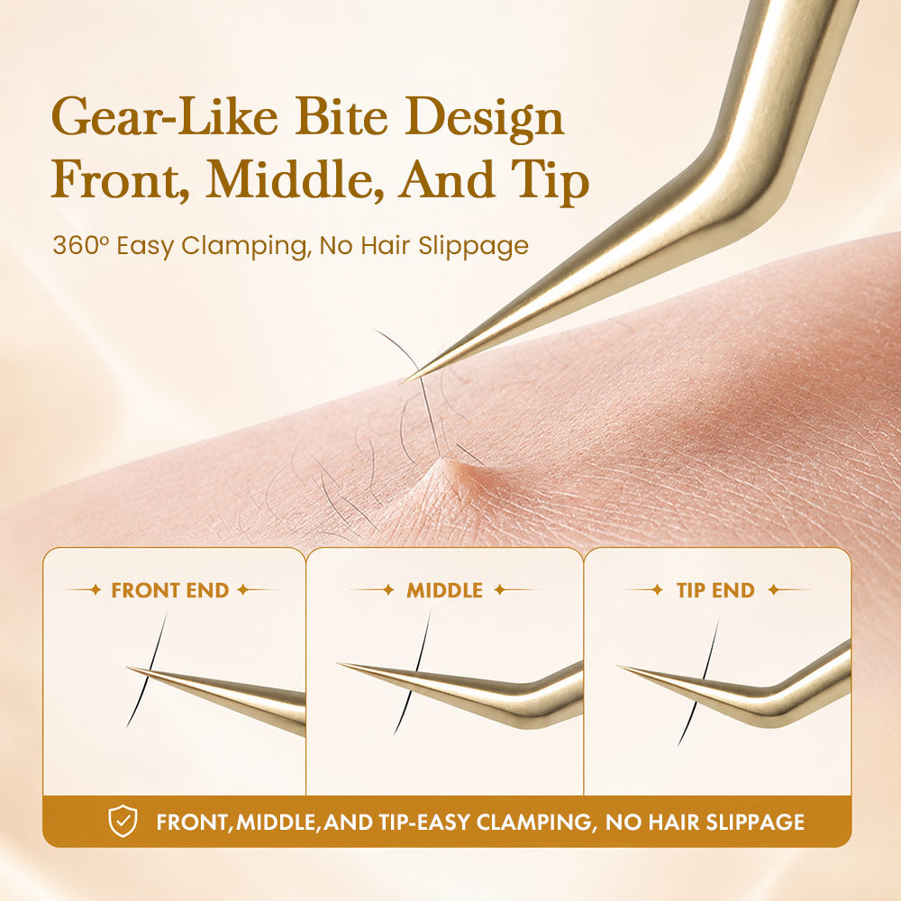 Fiber Mouth High-End Beauty Salon Grafting Tweezers
