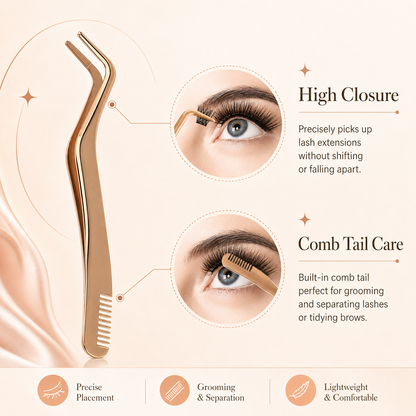 Flat Mouthed DIY Eyelash Tweezers