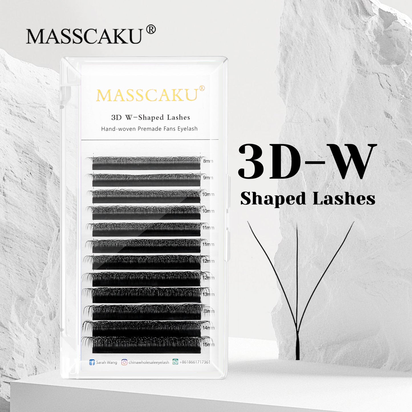 3D W Shaped Premade Fans Eyelash Extension