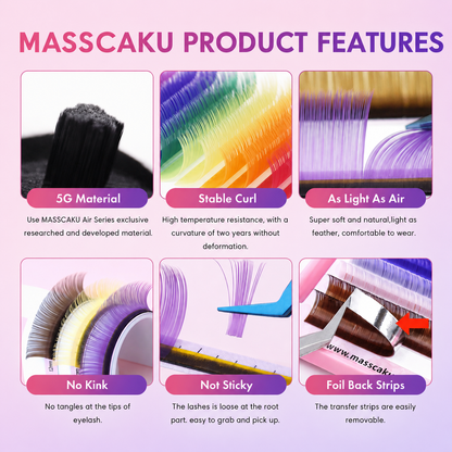 Colored Classic Volume Eyelash Extension