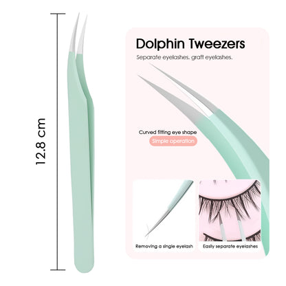 Color Beauty Salon Eyelash Tweezers