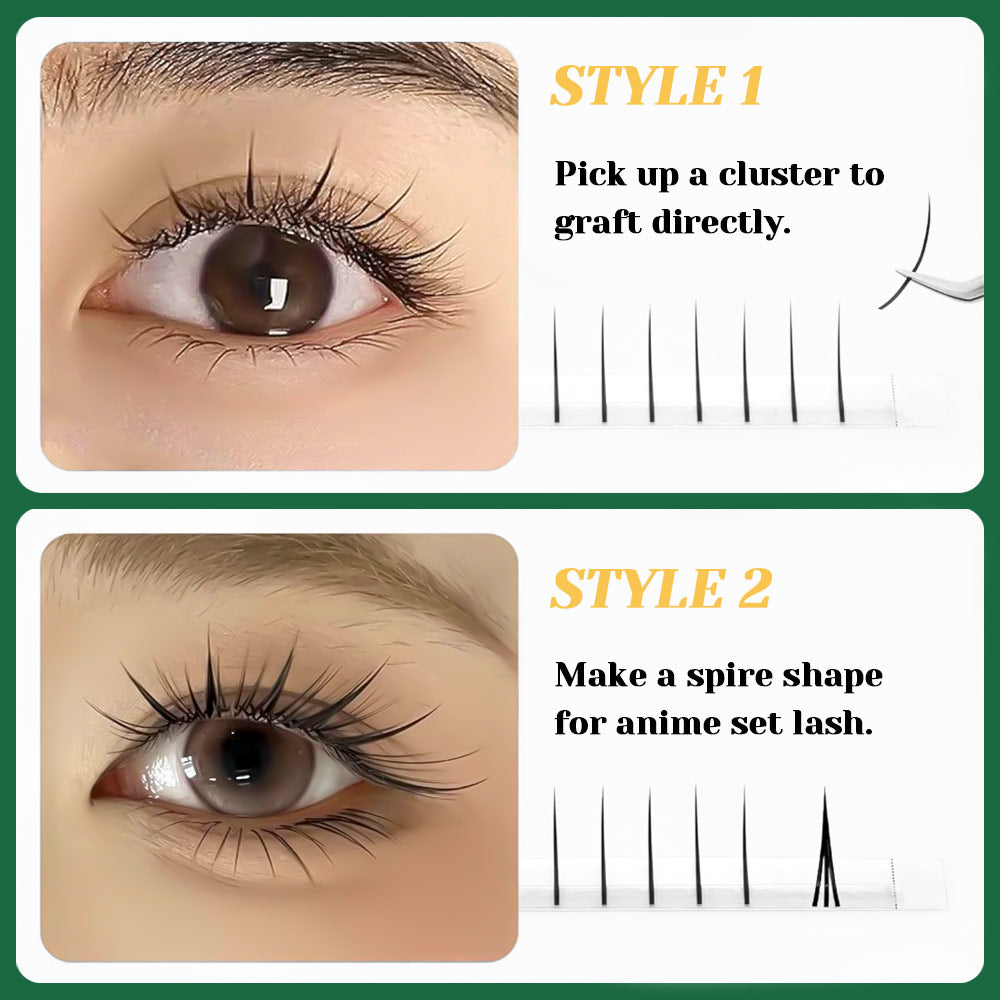 A-M Shape Spikes Eyelash Extension
