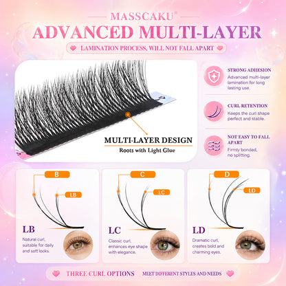 Layered Camellia Eyelash