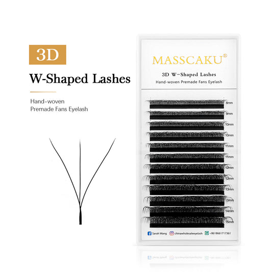 3D W Shaped Premade Fans Eyelash Extension