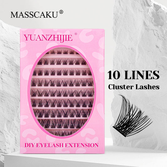 10 Lines Home DlY Clusters Lash Extention #49