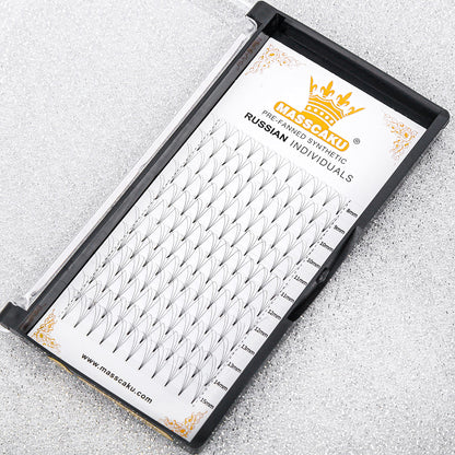 Premade Fans Short Stem Lashes 4D