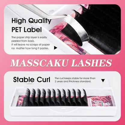 Camellia Easy Fanning Blooming Eyelashes 0.10mm Thickness
