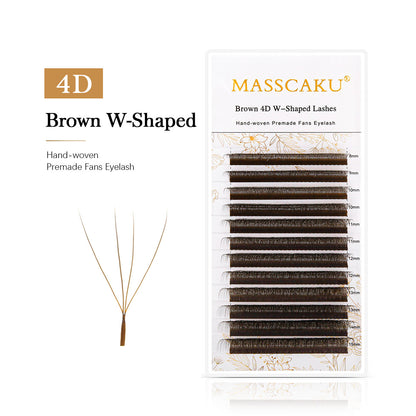 Brown 4D W Shaped Eyelash