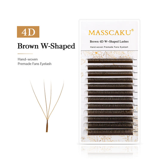 Brown 4D W Shaped Eyelash