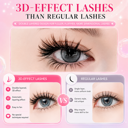 Layered Camellia Eyelash