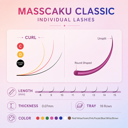 Colored Classic Volume Eyelash Extension