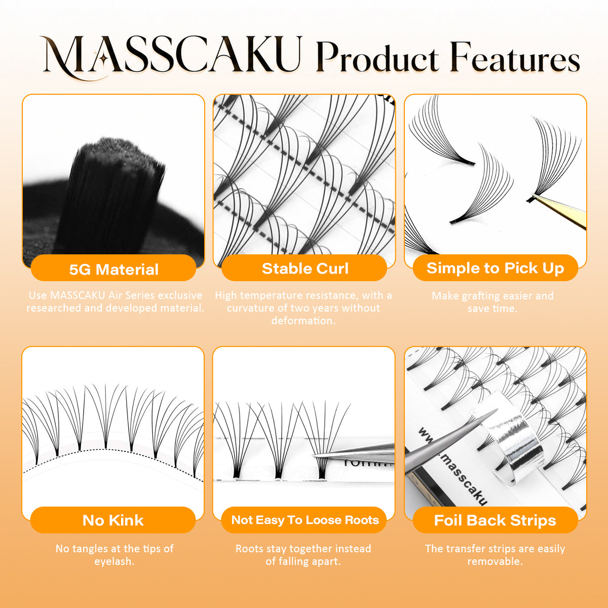 Premade Fans Short Stem Lashes 5D