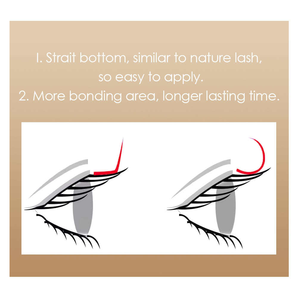 3D W Shaped Premade Fans Eyelash L LU M Curl