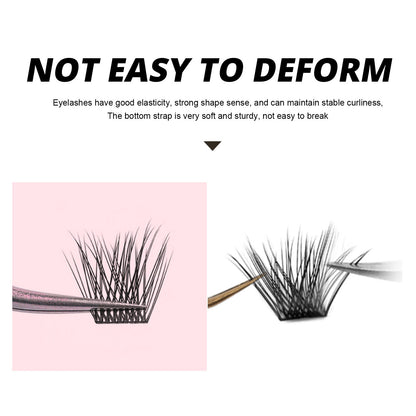 10 Lines Home DlY Clusters Lash Kit #90