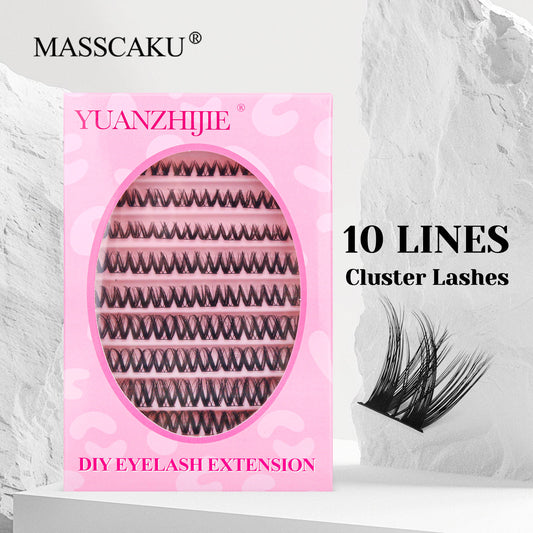 10 Lines Home DlY Clusters Lash Extention #50