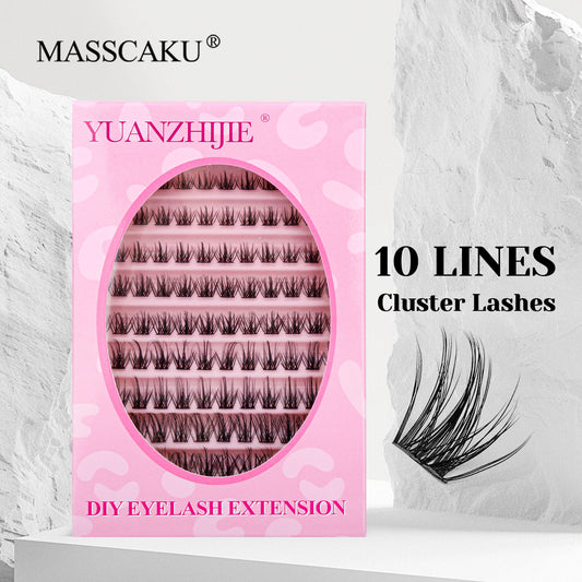 10 Lines Home DlY Clusters Lash Extention #51