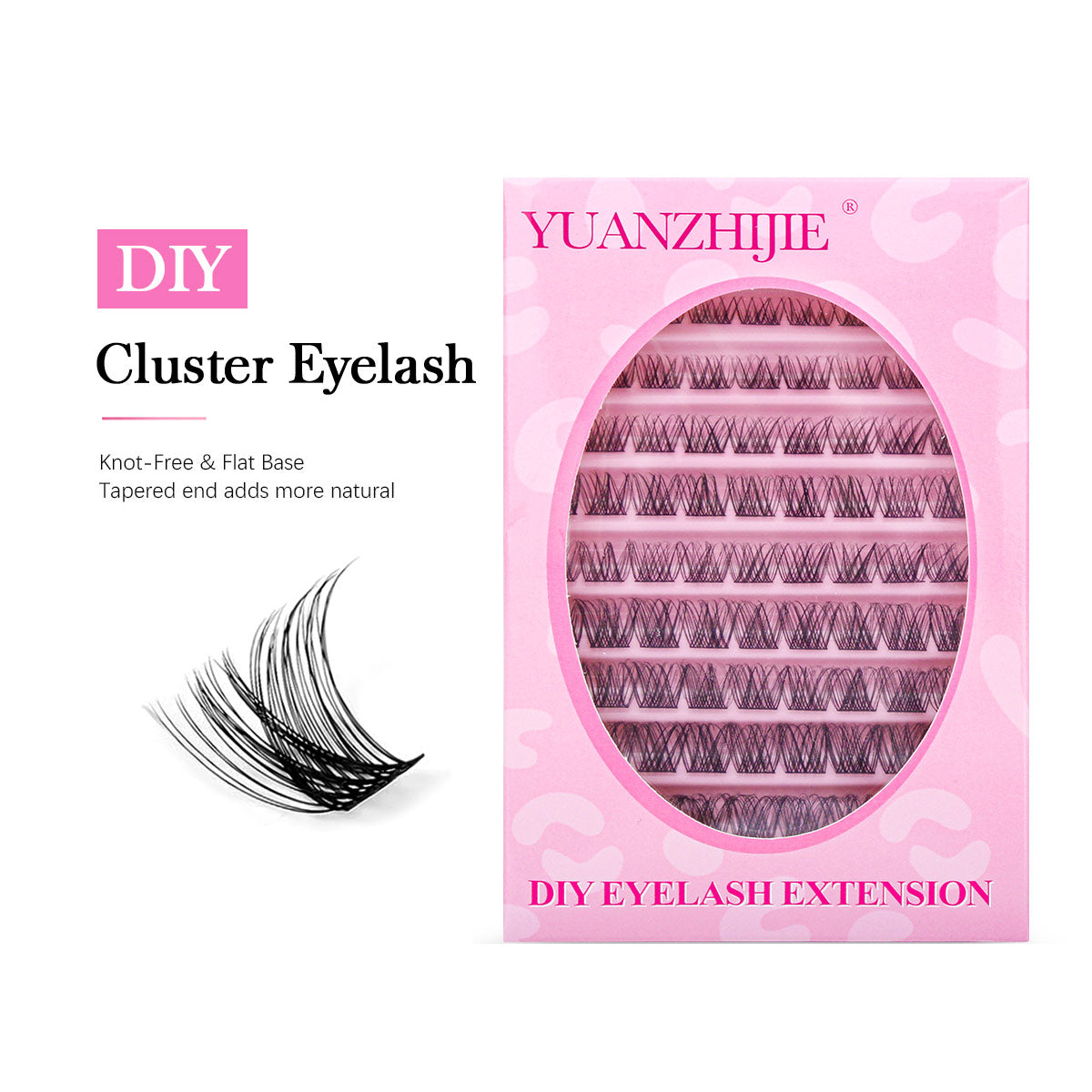 10 خطوط منزلية DlY Clusters Lash Extension #52 