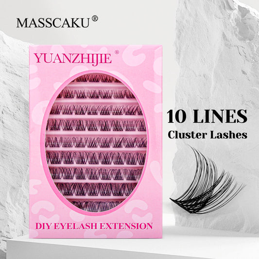 10 Lines Home DlY Clusters Lash Extention #52