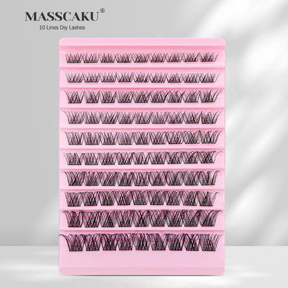 10 Lines Home DlY Clusters Lash Extention #52