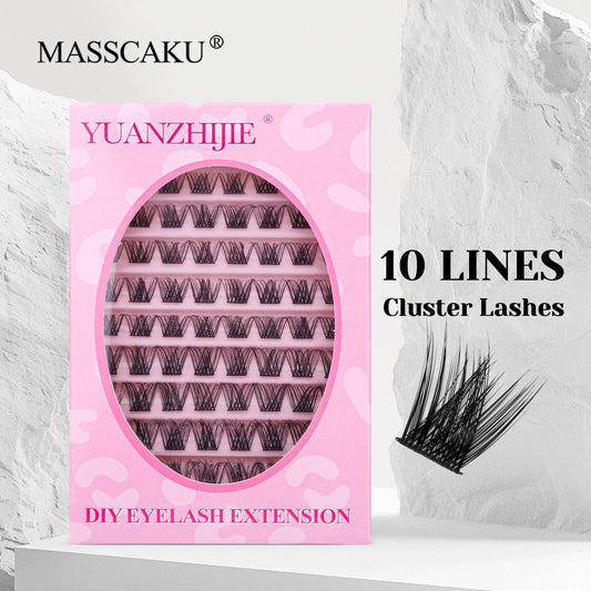 10 Lines Home DlY Clusters Lash Extention #57