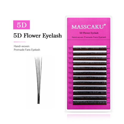 Extensión de pestañas con flores 5D 