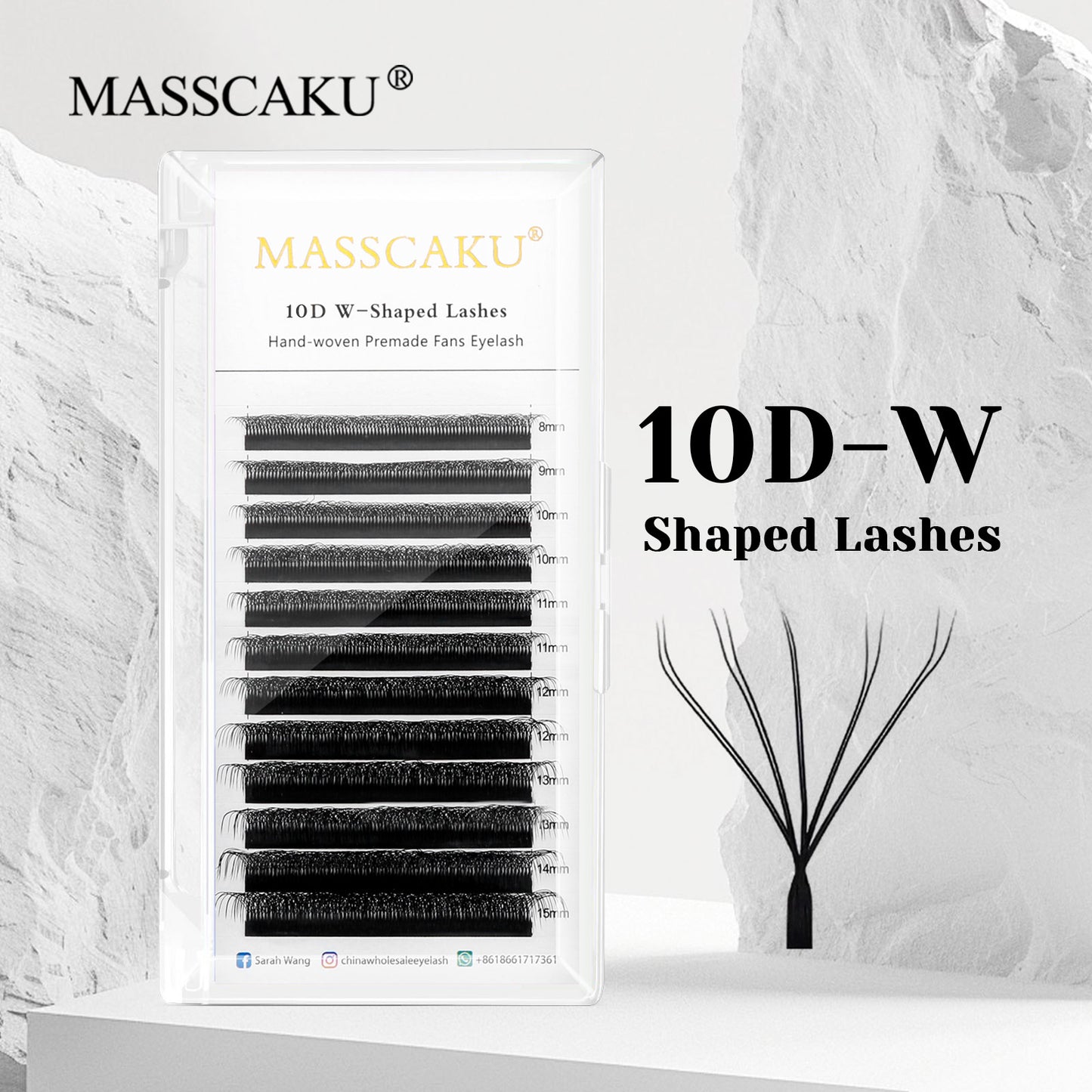 10D W Shaped Premade Fans Eyelash Extension