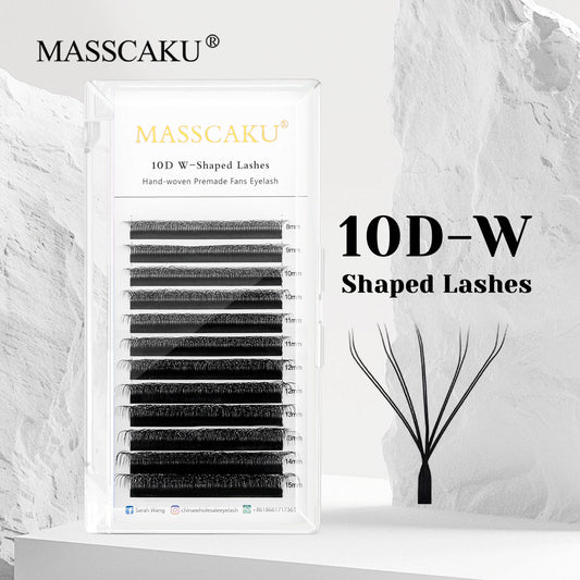 10D W Shaped Premade Fans Eyelash Extension