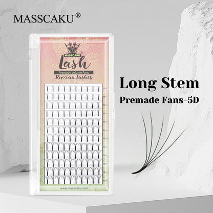 Premade Fans Long Stem Lashes 5D