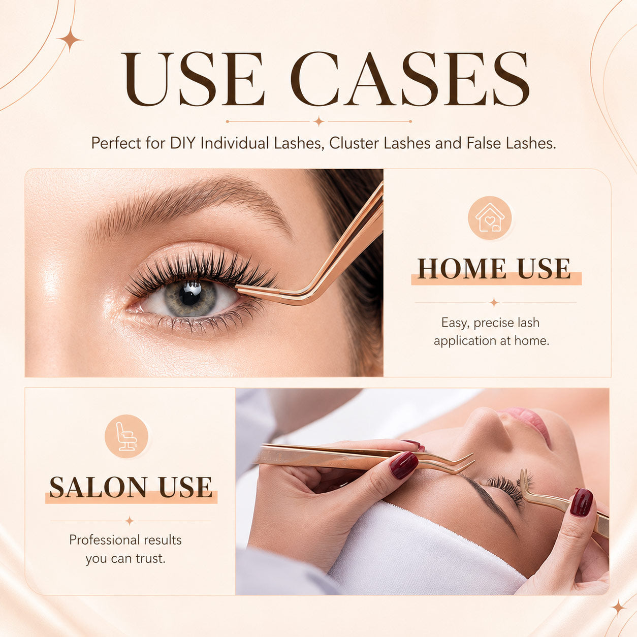 Flat Mouthed DIY Eyelash Tweezers