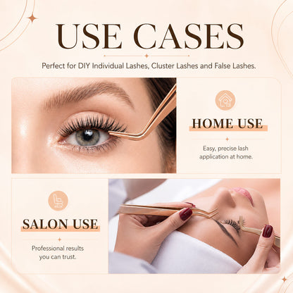 Flat Mouthed DIY Eyelash Tweezers