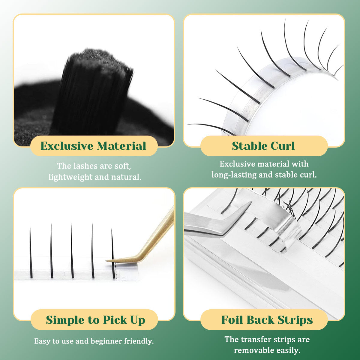 A-M Shape Spikes Eyelash Extension
