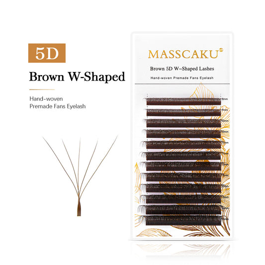 Brown 5D W Shaped Eyelash