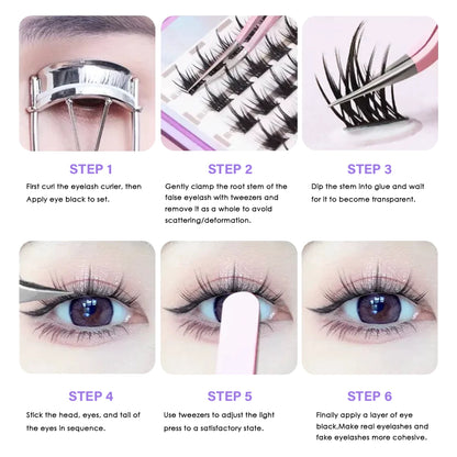 Pink Curved Mouth DIY Tweezers