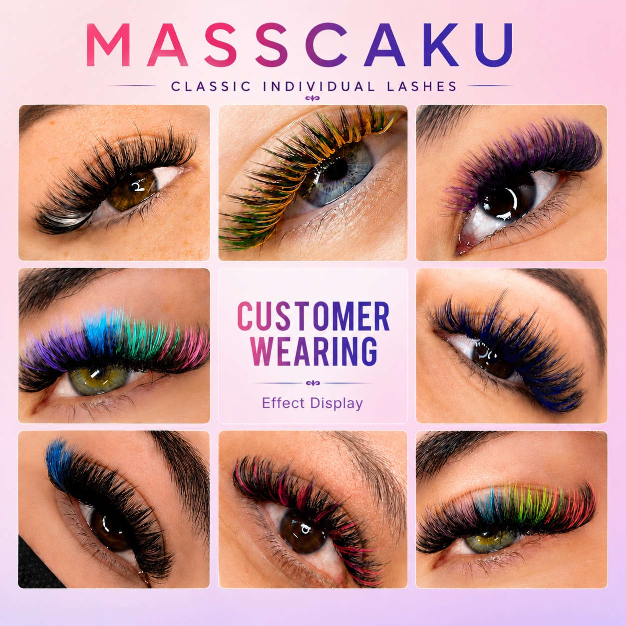 Colored Classic Volume Eyelash Extension