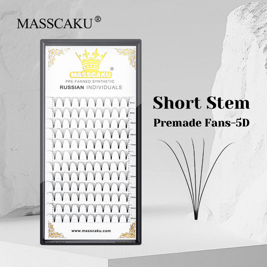 Premade Fans Short Stem Lashes 5D