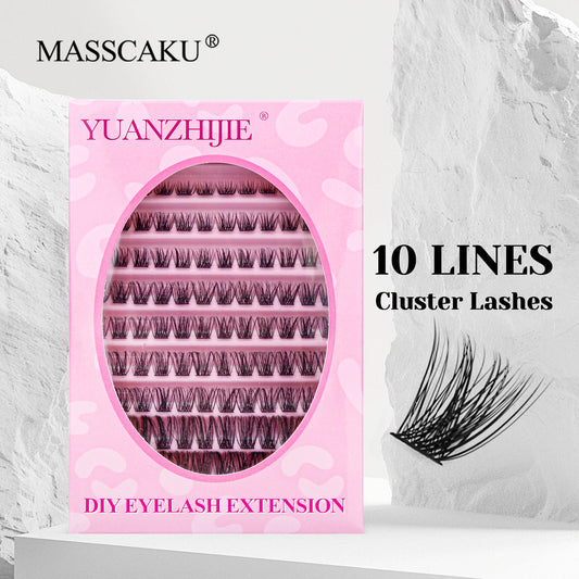 10 Lines Home DlY Clusters Lash Extention #61
