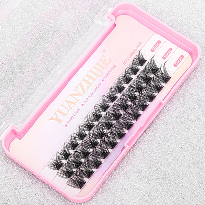 3 Big Lines DlY Clusters Lash Extention #677