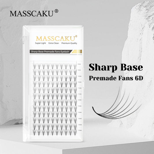 Sharp Base Premade Fans Eyelash 6D