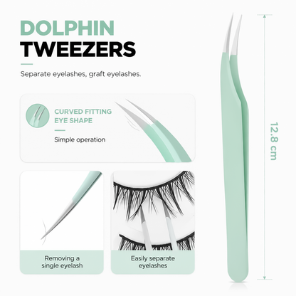 Color Beauty Salon Eyelash Tweezers