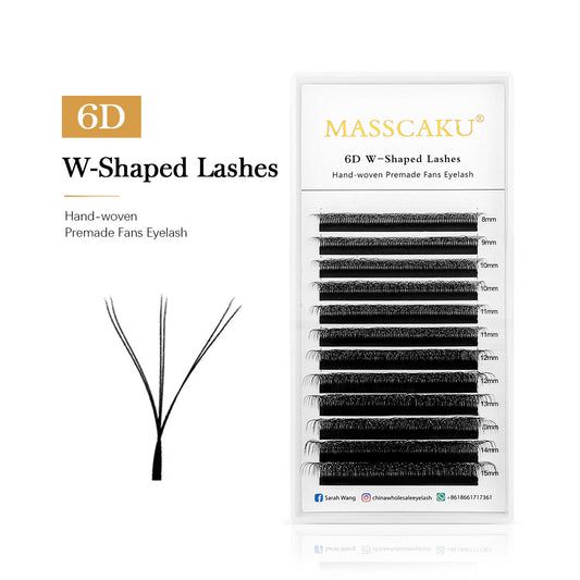 6D W Shaped Premade Fans Eyelash Extension