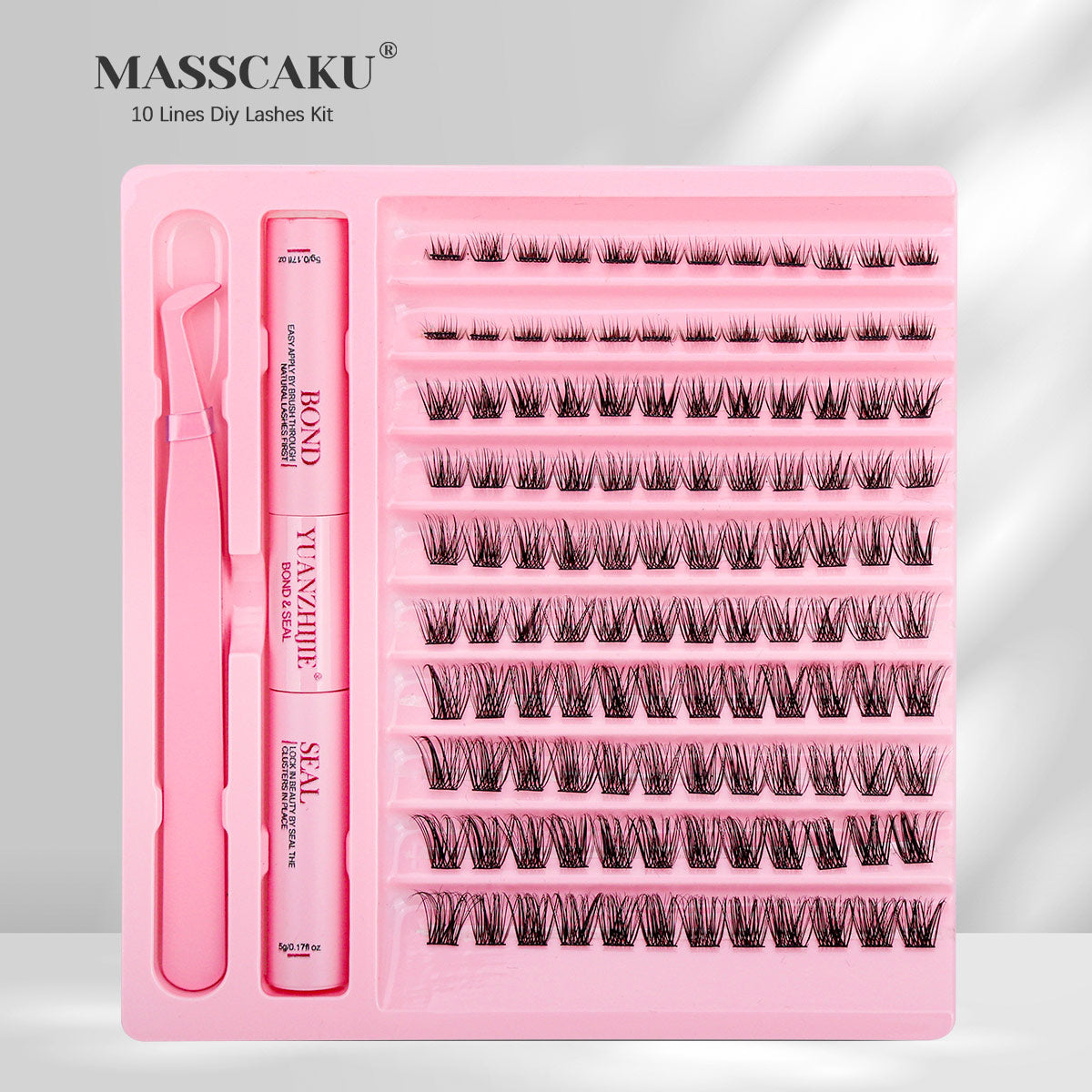 10 Lines Home DlY Clusters Lash Kit #88