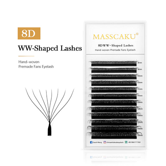 8D WW Shaped Premade Fans Eyelash Extension
