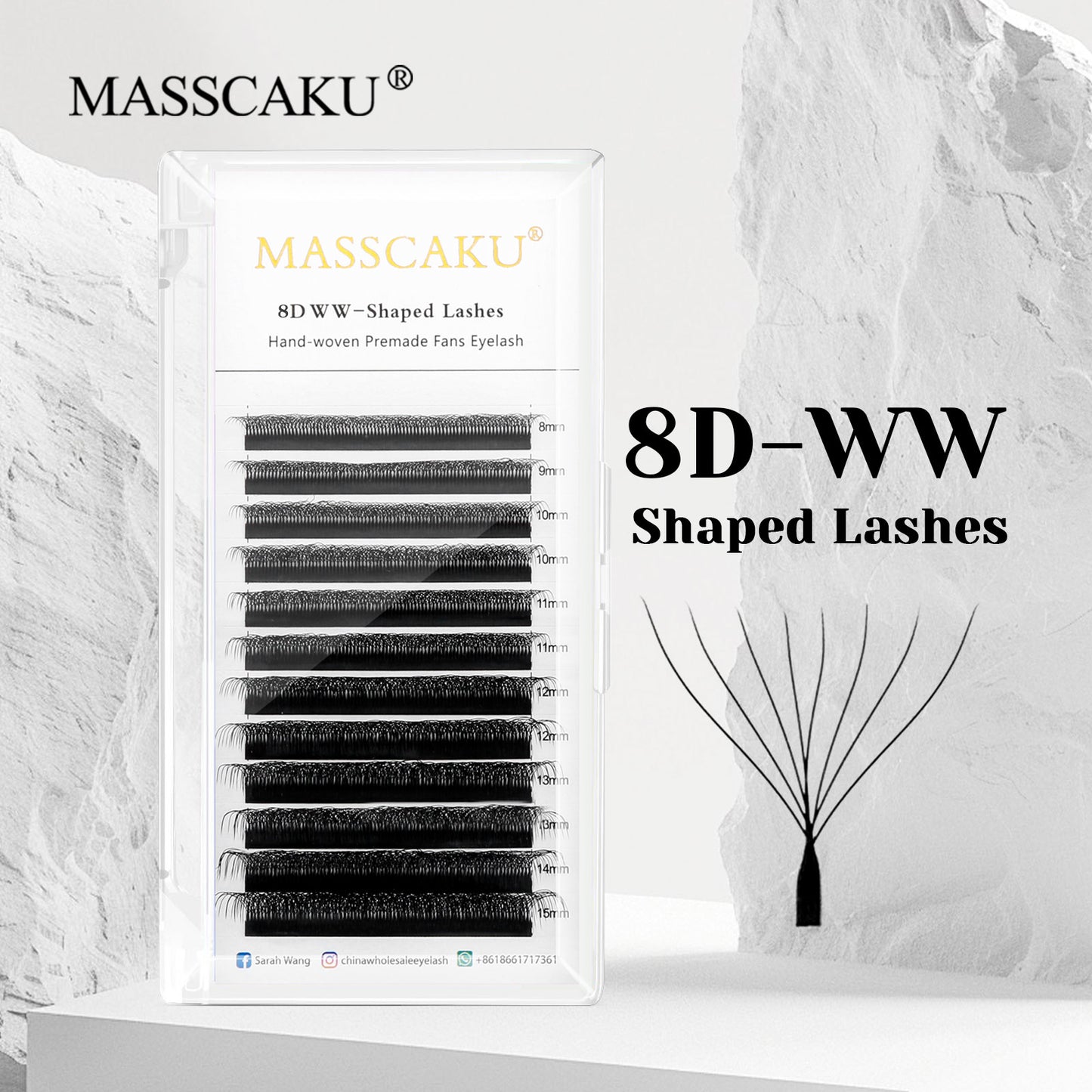 8D WW Shaped Premade Fans Eyelash Extension