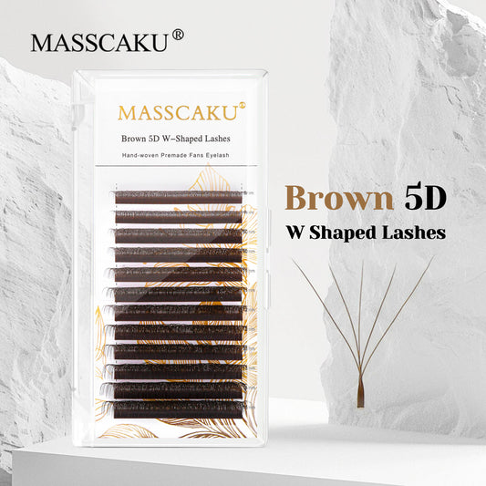 Brown 5D W Shaped Eyelash