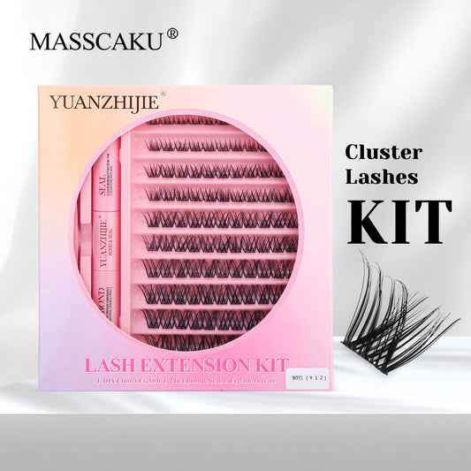 10 Lines Home DlY Clusters Lash Kit #90
