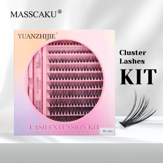 10 Lines Home DlY Clusters Lash Kit #95